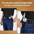 thumbnail image 4 of Surpdew 6PCS No Buckle Belts for Men, Buckleless Elastic Waist Belt with Metal Hook, Invisible Loop Belt for Work, EDC & Fathers Day Gifts for Husband, 4 of 6