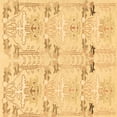 thumbnail image 1 of Ahgly Company Indoor Square Abstract Brown Modern Area Rugs, 5' Square, 1 of 4