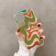 thumbnail image 1 of Funda de teléfono con patrón abstracto de remolino líquido en Beige y verde salvia para iPhone 11, 12 pro, XS MAX, 8, 7, 6, 6S Plus, X, 5S, SE, 2020, XR, 1 of 4