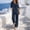 Navy plus size two piece set a1, variant on Cagogo Women Plus Size V Neck 3/4 Sleeve Two Piece Set Wide Leg Pants Solid Boho Vacation Loose Casual Suit Tracksuits Lounge Outfits Summer Cruise Travel Clothes, Coffee 3XL
