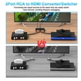 thumbnail image 4 of LVY - Convertidor de 2AV a HDMI Con 2 Entradas RCA y 1 Salida HDMI Compatible Con WII, N64, PS1, PS2, 4 of 7