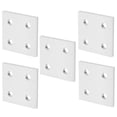 thumbnail image 3 of Placa de Conexión Vertical de 4 Orificios Tablero de Perfil de Aluminio Duradero 5 Piezas para conexión de extensión Color Lineal Pletado, 3 of 7