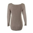 thumbnail image 2 of maison Jules Womens Dot Pullover Sweater, Beige, Small, 2 of 3
