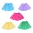 thumbnail image 2 of 5 unids / set Kids Girls Tutus 3 capas de tul vestido de falda del tutú para mostrar el traje, 2 of 6