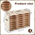 thumbnail image 2 of 1Set Wooden Rhinestone Trays Storage Box for DIY Diamond Painting Tools Holder Rectangle Floral White Fihished Product: 295x212x122mm, 2 of 6