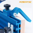 thumbnail image 3 of Fence Flip Stop POWERTEC de 3 pulgadas con rieles en T para carpintería, paquete de 2, 3 of 7