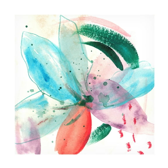 Canvas Wall Art - Melissa Wang 'Frosted Garden I' Wall Art for Living Room, Bedroom, or Office Décor by Trademark Fine Art - 14 x 14 Inches