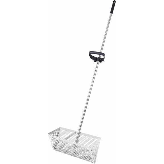 Sand Flea Rake, Detachable Sand Flea Rake, The Shark Tooth Screen Comes with A 16-Inch-Wide Drain Screen with A 51-Inch Handle(Water Bucket not Included)