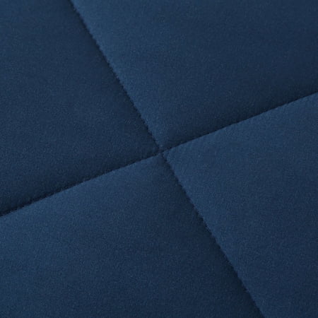 MAINSTAYS REVERSIBLE MICROFIBER COMFORTER, NAVY, FULL/QUEEN
