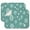 Turquoise Christmas Snowflake, variant on Turquoise Christmas Tree Pattern Dish Drying Mat for Kitchen 1 Pack, Ultra Absorbent Microfiber Dishes Drainer Mats,16x18in(41x46cm)