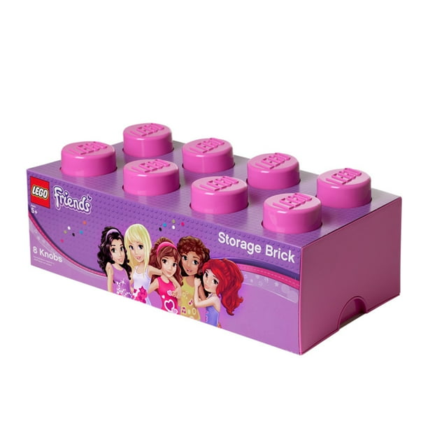 LEGO Friends Storage Brick 8 Medium Pink - Walmart.com - Walmart.com