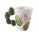 thumbnail image 1 of Taza de cerámica con temática de aguacate «Olé Guacamole» de 350 ml de capacidad, 1 of 2