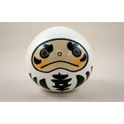 Usaburo Made in Japan Sosaku Kokeshi Doll Happy Daruma White Color