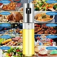thumbnail image 4 of Compañero de cocina saludable, pulverizador de aceite versátil para rociar una fina niebla, botella de vidrio de diseño portátil para cocinar, hornear, freidora de aire, barbacoa (100 ml), 4 of 7