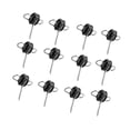 thumbnail image 4 of 12 anclajes para manijas de cercas eléctricas, aisladores de alambre, negro, 2 anillos, aisladores para cercas eléctricas para postes de madera., 4 of 8