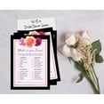 thumbnail image 4 of Inkdotpot 50-PackFloralWhats In Your Purse Bridal ShowerGameWedding Shower Bachelorette Party Bulk ActivityGameCards, 4 of 7