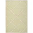 thumbnail image 2 of SAFAVIEH Cambridge Kennedy Geometric Diamonds Wool Area Rug, Light Green/Ivory, 6' x 9', 2 of 6