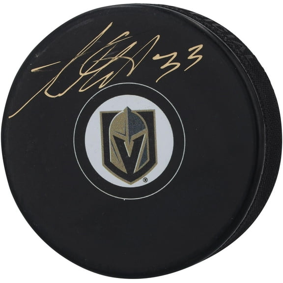 Adin Hill Vegas Golden Knights Autographed Hockey Puck - Fanatics Authentic Certified