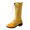 Gold, variant on Women's Vintage Dragon Floral Print Mid Calf Boots Almond Toe Stacked Block Heel Long Combat Booties with Side Zipper