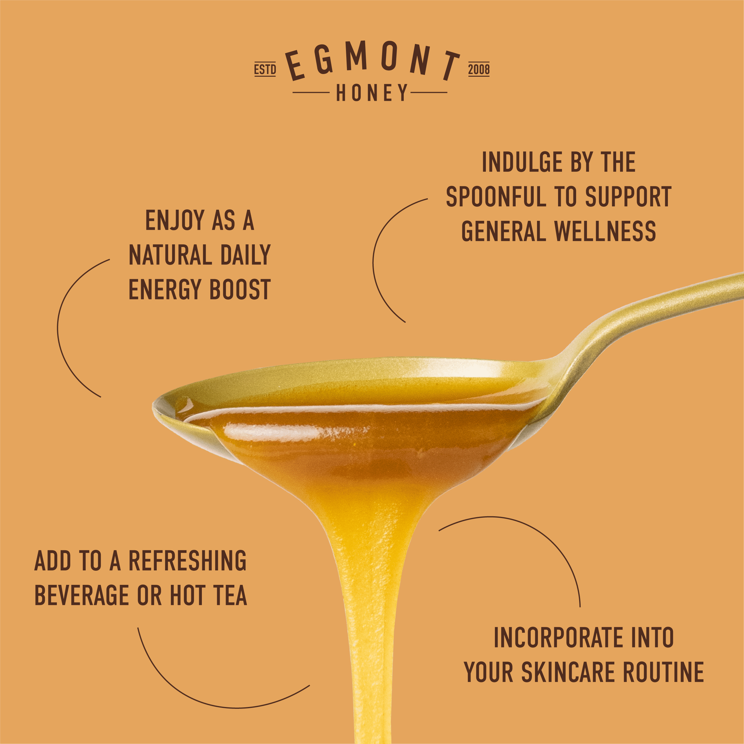 Egmont Honey Raw Honey - 100% Pure New Zealand Honey -  Non-GMO - 17.6oz (500 gram)
