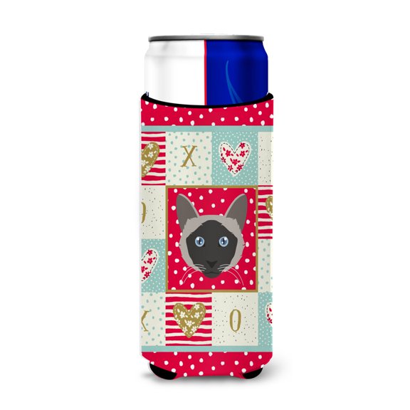 Carolines Treasures CK5087MUK Balinese Cat Love Ultra Hugger for slim cans Slim Can multicolor