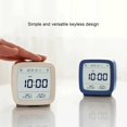 thumbnail image 2 of CNKOO Digital Alarms Wireless Replacement Unisex Bluetooth-compatible 5.0 Backlight Adjustable LCD Screen Clock Birthday Gift White, 2 of 10