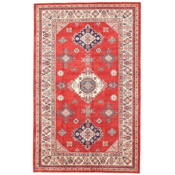Pasargad Home 046703 Pasargad Home Kazak Collection Wool Area Rug- 6' 3' X 10' 0'