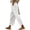 White, variant on Wutalume Women's High Waist Linen Wide Leg Pants, Loose Casual Trousers with Slimming Effect for Summer, Breathable Lightweight,Ideal for Beach and City,Army Green L