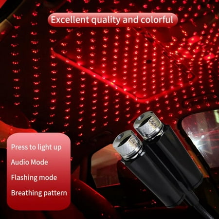 

Balems Car Roof Star Light Interior LED Starry Atmosphere Ambient Projector USB Decoration Night Home Decor Galaxy Lights