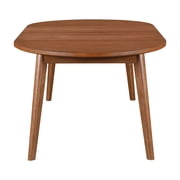 Better Homes & Gardens Greyson Mid-Century Extendable Dining Table, Solid Wood and Veneer, Acorn Finish