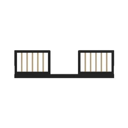 Graco Toddler Safety Guardrail Kit (Dowels), Black with Driftwood