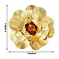 thumbnail image 3 of Efavormart 6 Pack 8” 3D Craft Rose Gold Real Feel Foam Rose For Wall Backdrop Centerpieces Party Home Decoration, 3 of 11