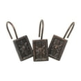 thumbnail image 1 of "Carlisle" Resin Shower Curtain Hooks in Oil Rubbed Bronze, 1 of 2