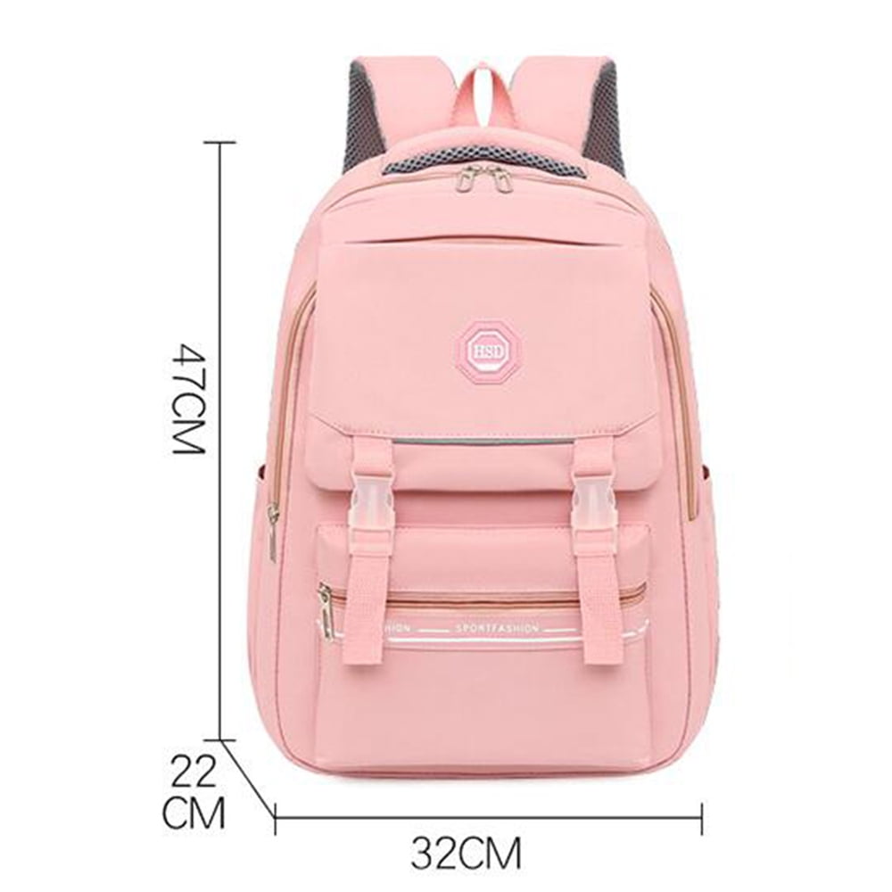 Pink top colour backpack