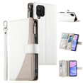 thumbnail image 4 of Funda cartera GANGXUN para Samsung Galaxy A12/M12 , cuero PU con tarjetero, cremallera, correa de mano, soporte y protección 1047°, 4 of 6