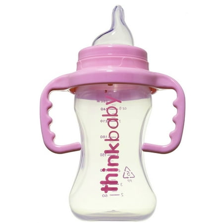 Thinkbaby BPA Free Polypropylene Sippy Cups, Pink, 9