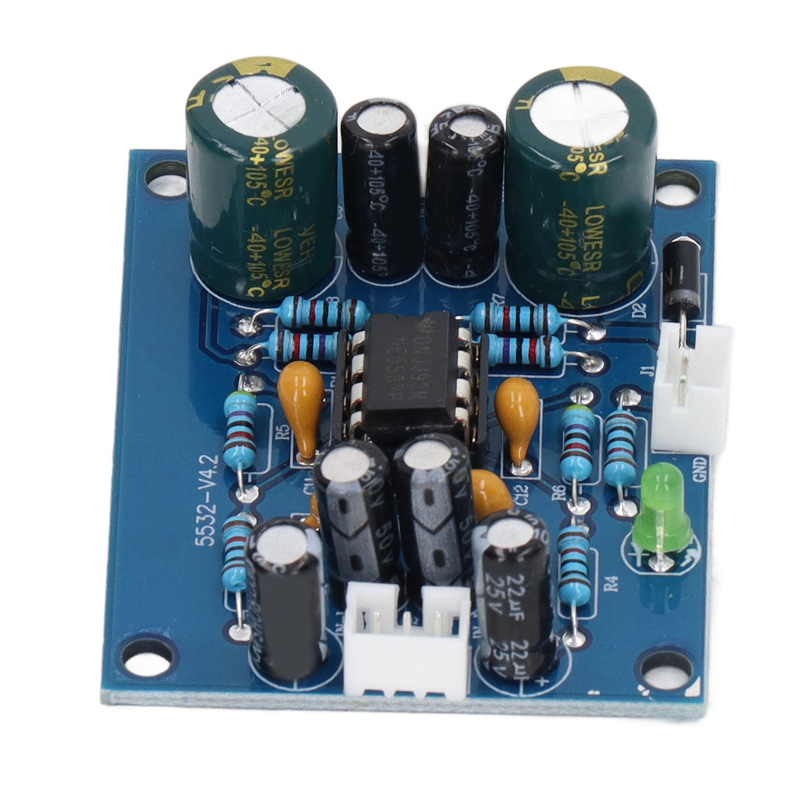 Audio Preamplifier Board, NE5532 Chip Preamp Module Capacitor Standard