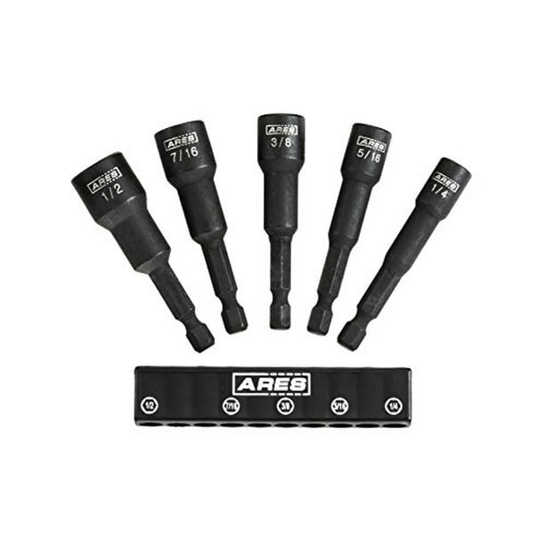 ARES 70028 SAE Impact Nut Driver Set 2 1/2Inch Impact