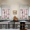thumbnail image 4 of Kitchen Curtains 36 Inch Short - 3 Panel Set, Cute Cow Print Farmhouse Curtains, Rod Pocket, 100% Polyester for Rustic Farm, Kitchen, Cafe, Living Room, Easy Wash, 4 of 6