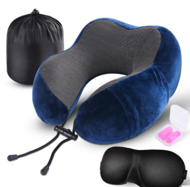 Replaceable 100/% Pure Memory Foam Machine-Washable Neck Pillow Your Ideal Travel Tool. Travel Pillow