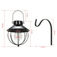 thumbnail image 2 of Zootealy Solar-Powered Hanging Wall Lamp with Light Control Technology, High Conversion Solar Panel, and 600mAh Rechargeable Battery - Black, Pack of 12, 2 of 6