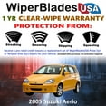 thumbnail image 2 of 2005 Suzuki Aerio Beam Wiper Blades Wipers w/1yr Warranty (Set of 3) w/Rear Wiper (WiperBladesUSA), 2 of 5