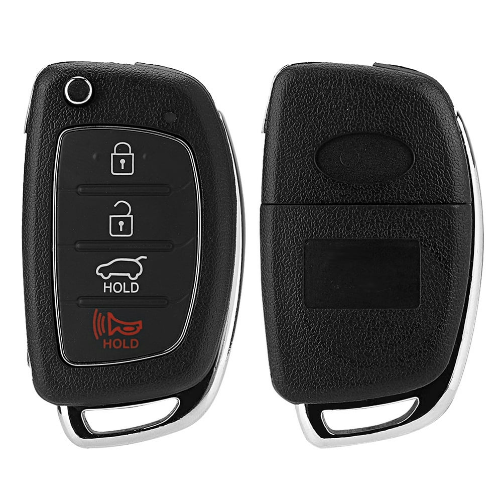 OTVIAP Flip 4 Button Remote Key Fob Case Shell Cover Fit For Hyundai