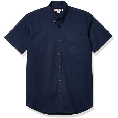 Clique Mens Short-Sleeve Carter Stain Resistant Twill Shirt | Walmart ...