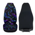 thumbnail image 4 of Uorisanigo Seat Covers Front Set for Cars Trucks SUV, Comfy Halloween Bat Automotive Seat Cushinon Protection Fit Auto Accessories, Easy to Install & Comfortable, Set of 2, 4 of 7