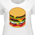 thumbnail image 4 of Inktastic Hamburger Lover Women's Plus Size T-Shirt, 4 of 5