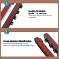 thumbnail image 3 of Weiweiguan 1 Set Wall-mounted Rod Storage Rack Six Holes Billiards Pole Display Rack Wood Cue Rack, 3 of 6