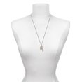 thumbnail image 3 of Delight Jewelry Goldtone Crystal Initial - S - Silvertone Always My Sister Bar Charm Necklace, 23", 3 of 4