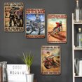 thumbnail image 4 of Placa Metal Vintage para Motocicleta Barra Pintura Hierro Rectangular 20x30cm 4 Uds., 4 of 9