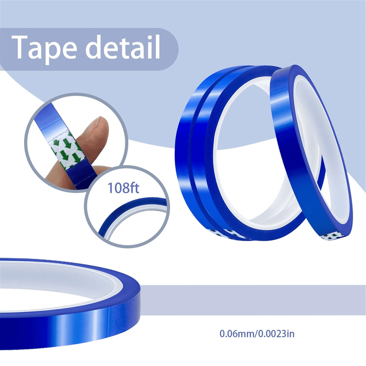 30 Rolls Sublimation Heat Tape,Heat Transfer Tape for Sublimation Glass Cup Mug Fabric Heat Press Tape,10mm X 33m(108ft)